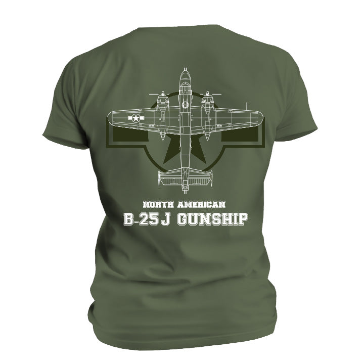 B-25J Blueprint T-shirt
