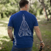 F-14 Delta Wing T-shirt model back