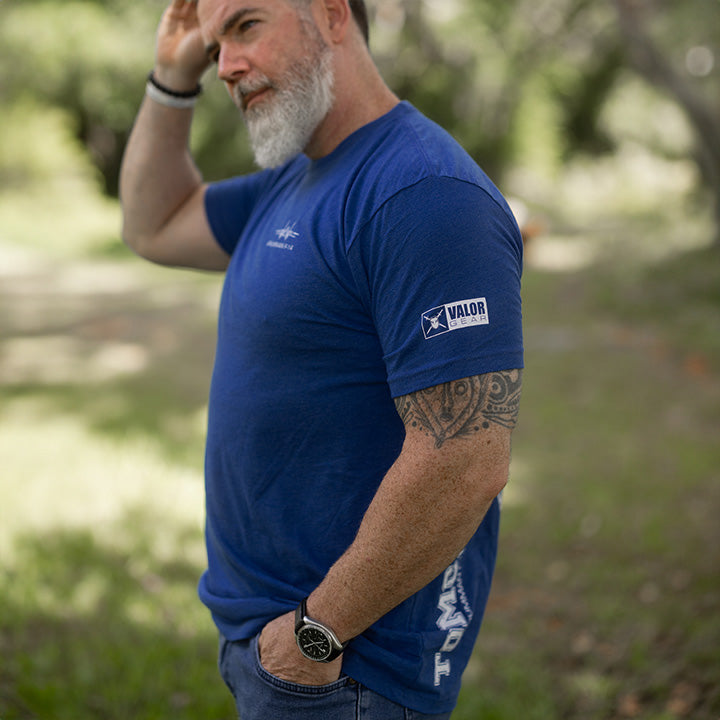 F-14 Delta Wing T-shirt model sleeve