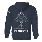 F-4 Phantom Fleece Pullover Hooded Sweatshirt
