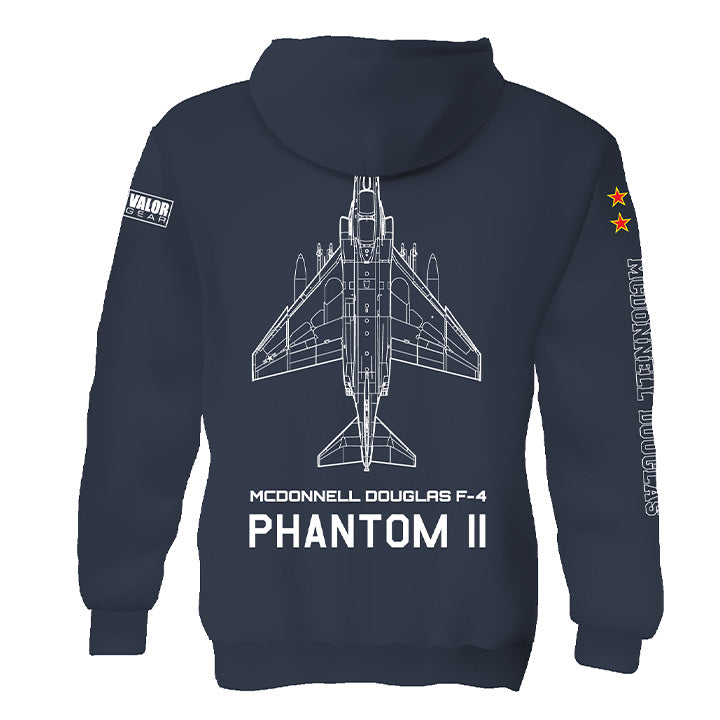 F-4 Phantom Fleece Pullover Hooded Sweatshirt