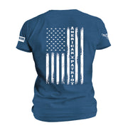 American Flag T-shirt Blue