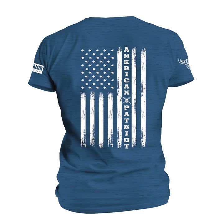 American Flag T-shirt Blue