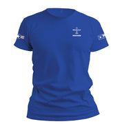 P-51D Mustang T-shirt blue front