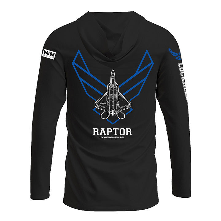 lockheed martin gear F-22 Raptor Lightweight Hooded Sweatshirt Black / Small