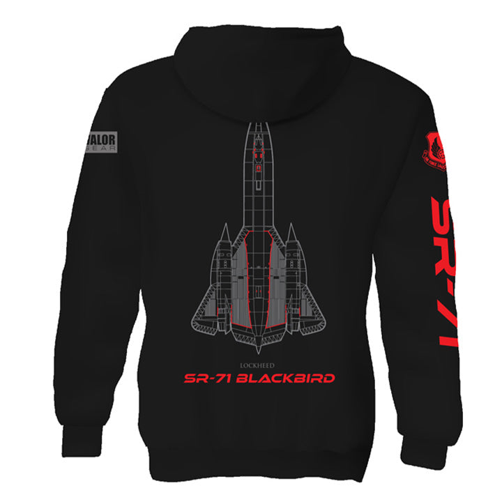 SR-71 Blackbird Hoodie | Lockheed Skunkworks Mach 3 Stealth Recon