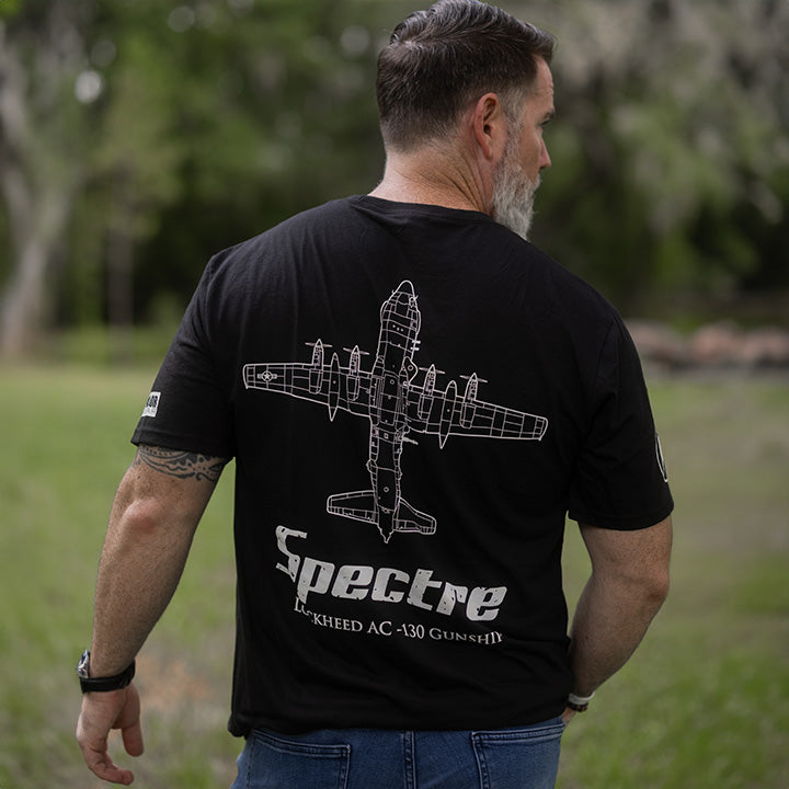 AC-130 Gunship T-shirt Black