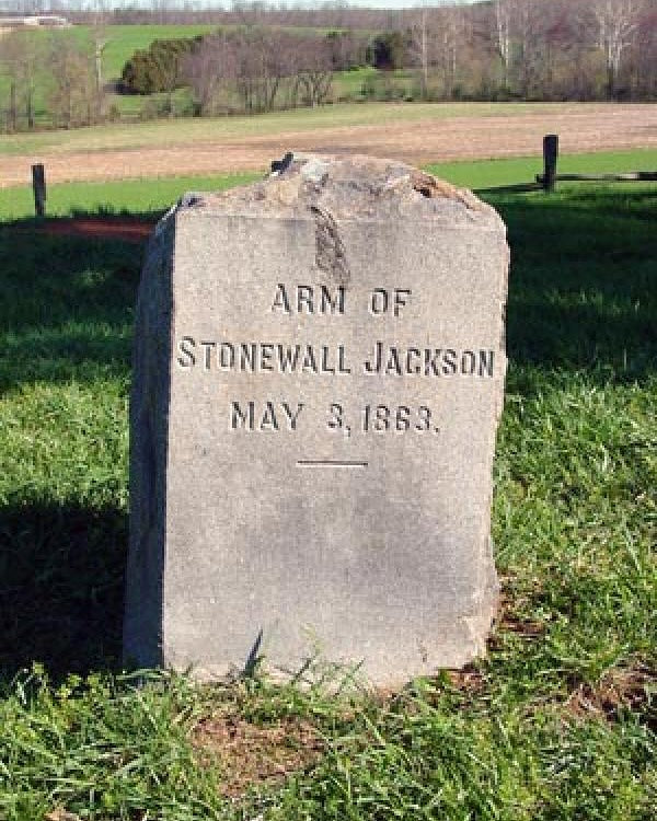 Thomas “Stonewall” Jackson’s Arm:  Creepy Post Halloween Tale