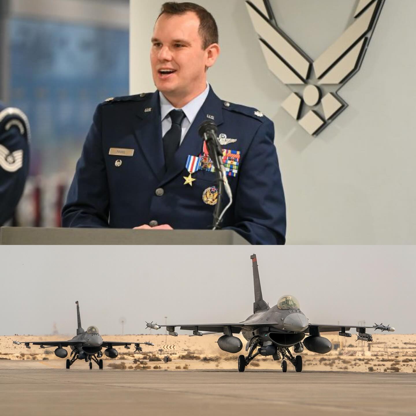 Lt.Col. William “Skate” Parks:  Viper Pilot Awarded Silver Star