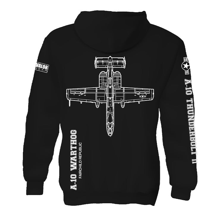 A-10 Warthog Fleece Pullover Hooded Sweatshirt