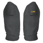 Two dark gray side-view shirts with a small yellow and black VALOR brand patch on the right sleeve.