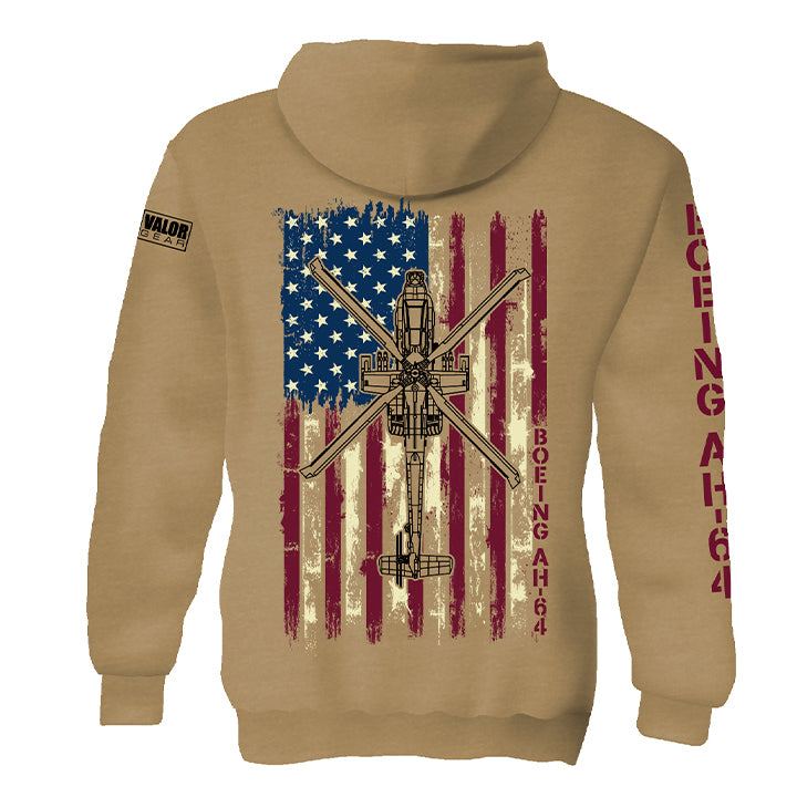 AH-64 Apache Fleece Pullover Hooded Sweatshirt