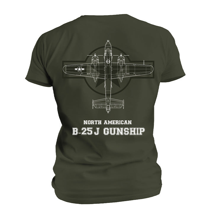 B-25J Blueprint T-shirt