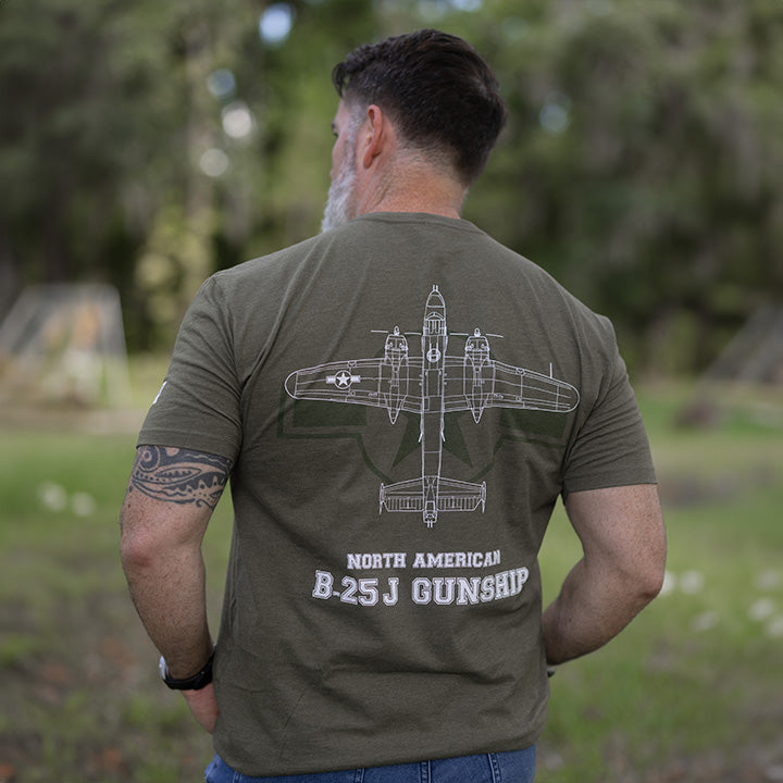 B-25J Blueprint T-shirt