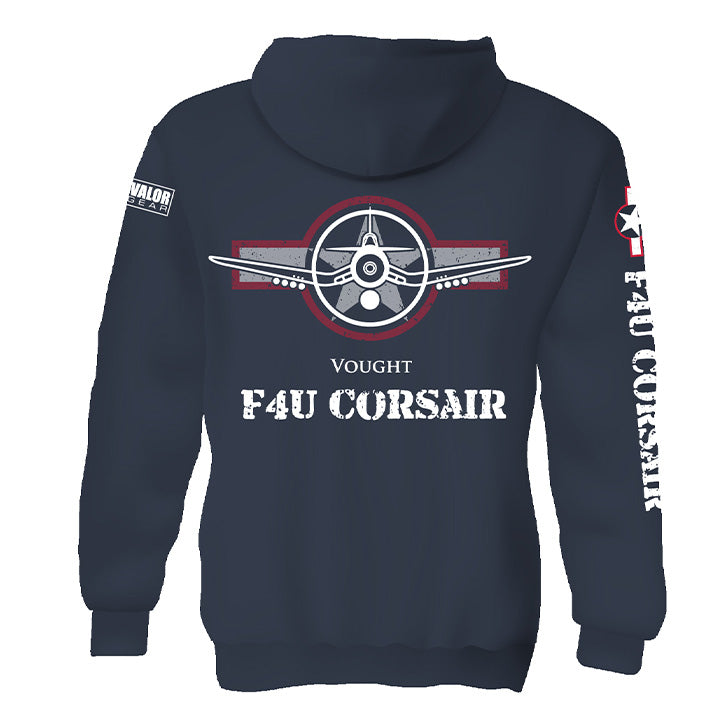 F4U Corsair Fleece Pullover Hooded Sweatshirt