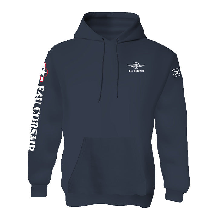 F4U Corsair Fleece Pullover Hooded Sweatshirt