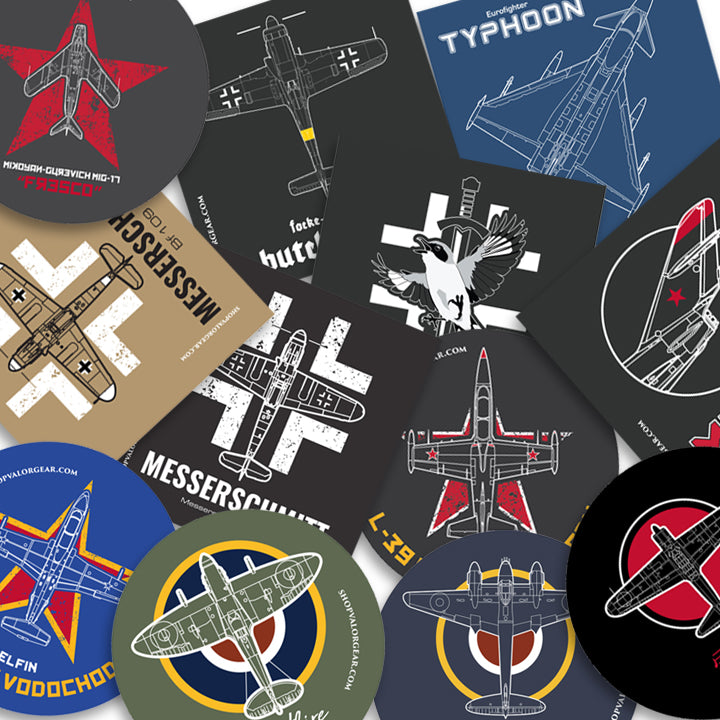 European and Japanese Aircraft Sticker Pack