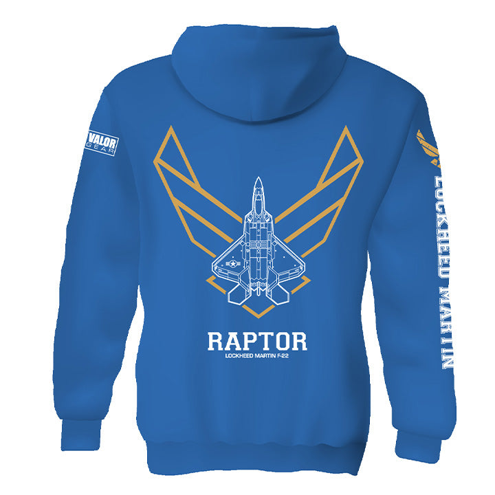 F-22 Raptor Fleece Pullover Hooded Sweatshirt