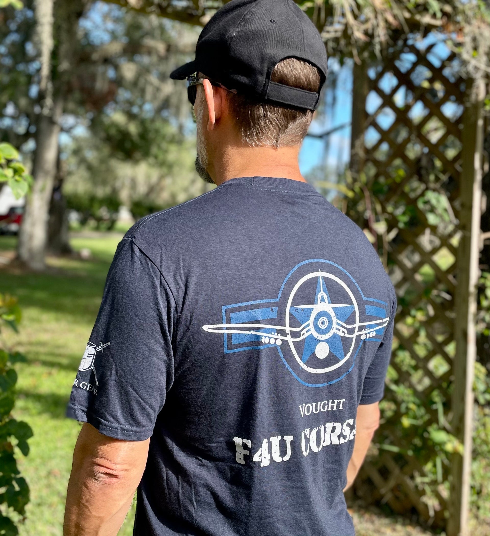 Blue F4U Corsair T-shirt