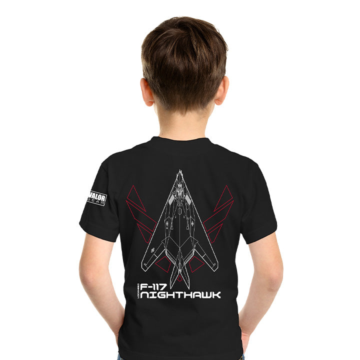 米空軍 F-117A Tシャツ F-117 Nighthawk Kids T-shirt