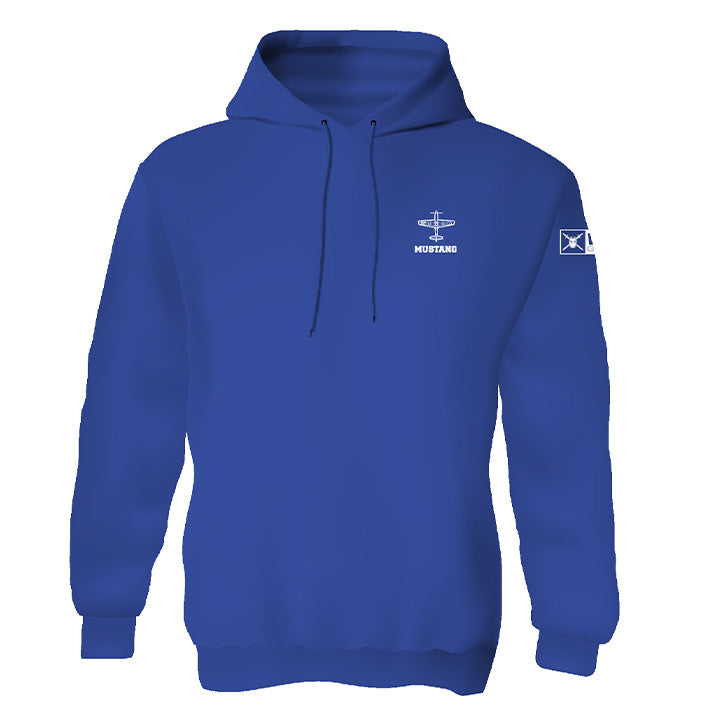 P-51 Mustang Fleece Pullover Hooded Sweatshirt