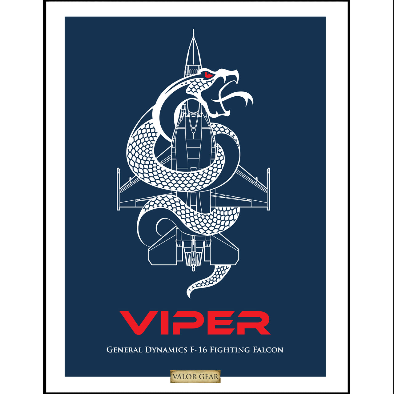 F-16 Viper Wall Art