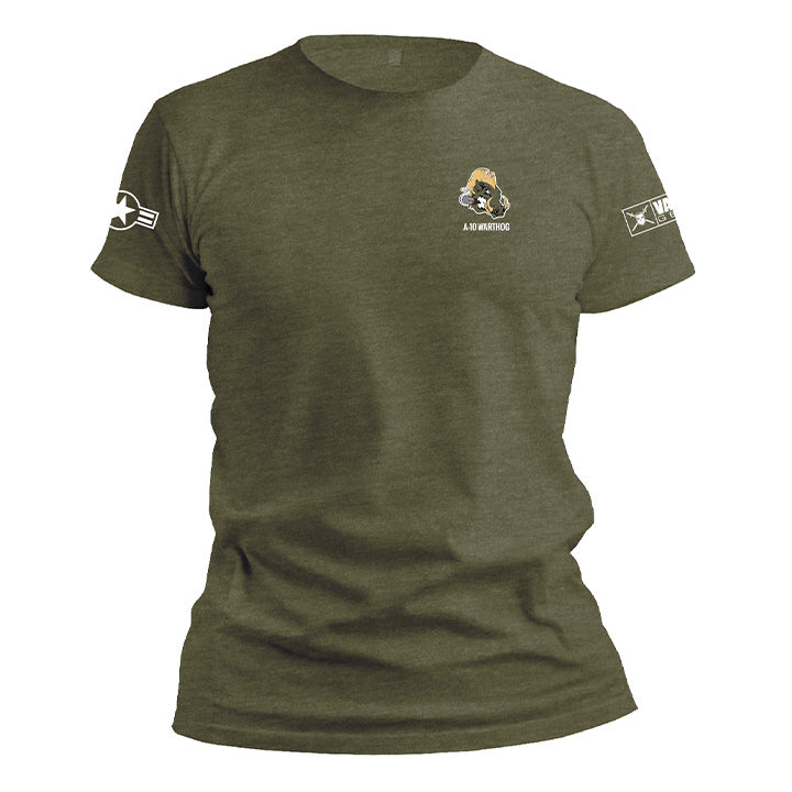 A10 Equipment T-Shirt Unisex – 100% Cotone 210 G/m² – Colori Nero Con Stampe Tan/Rosso – Taglie Da XS A XL
