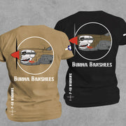 P-40 Warhawk Burma Banshees 80th Fighter Group WW2 Skull Nose Art Military T-Shirt