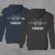 F-14 Tomcat Fleece Pullover Hooded Sweatshirt 