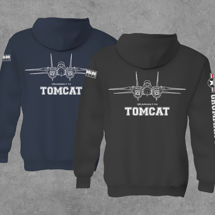 F-14 Tomcat Fleece Pullover Hooded Sweatshirt 