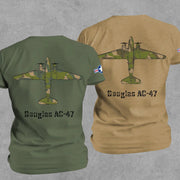 AC-47 Puff the Magic Dragon Vietnam Gunship Graphic T-Shirt – Coyote Brown 
