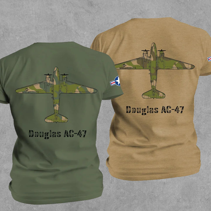 AC-47 Puff the Magic Dragon Vietnam Gunship Graphic T-Shirt – Coyote Brown 