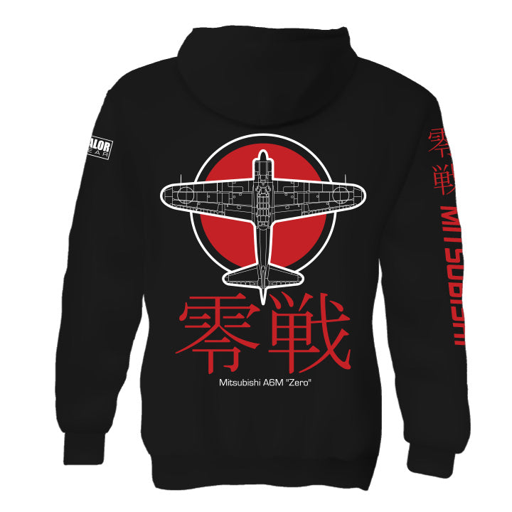 A6M Zero Fleece Pullover Hooded Sweatshirt