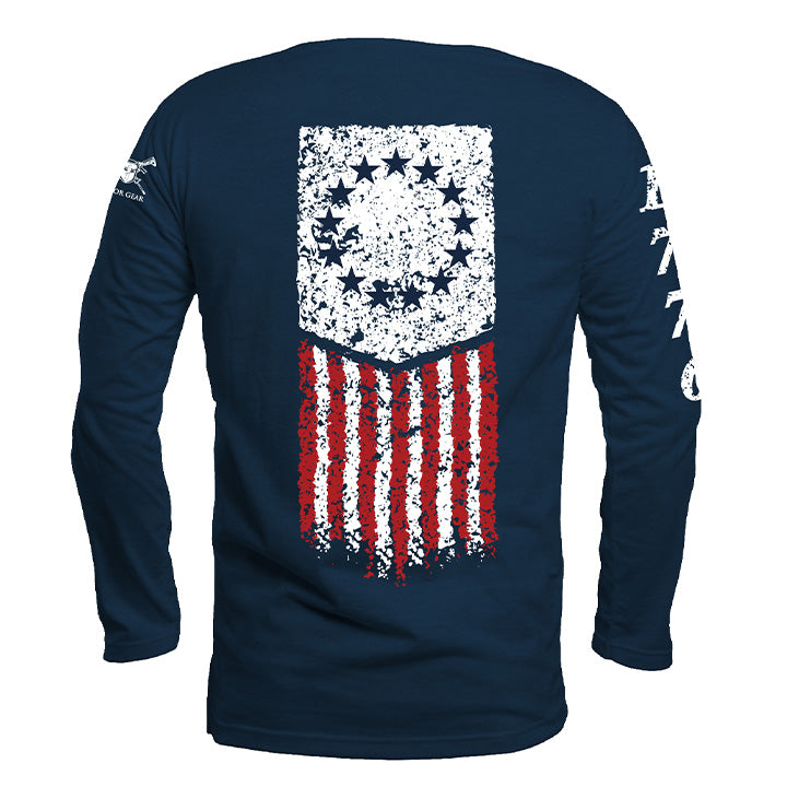 Betsy Ross Flag Long Sleeve Shirt