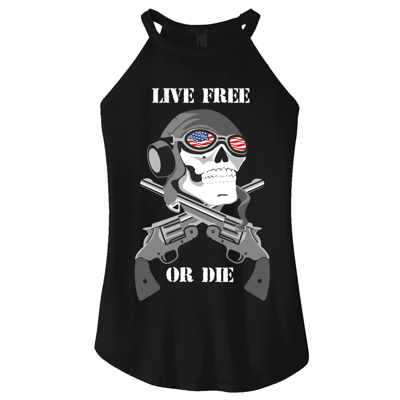 Ladies Live Free or Die Tank Top