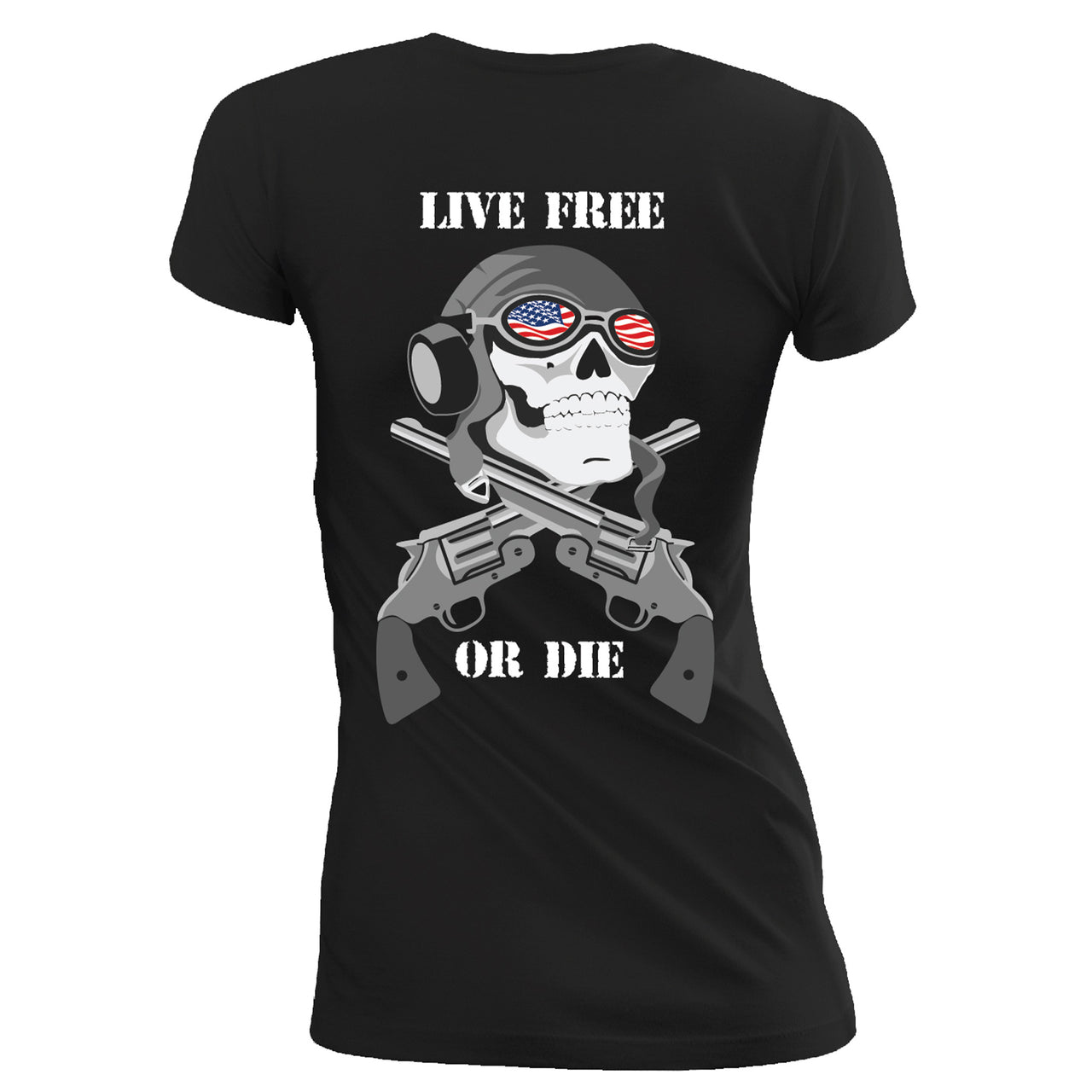 Ladies Live Free or Die V-Neck