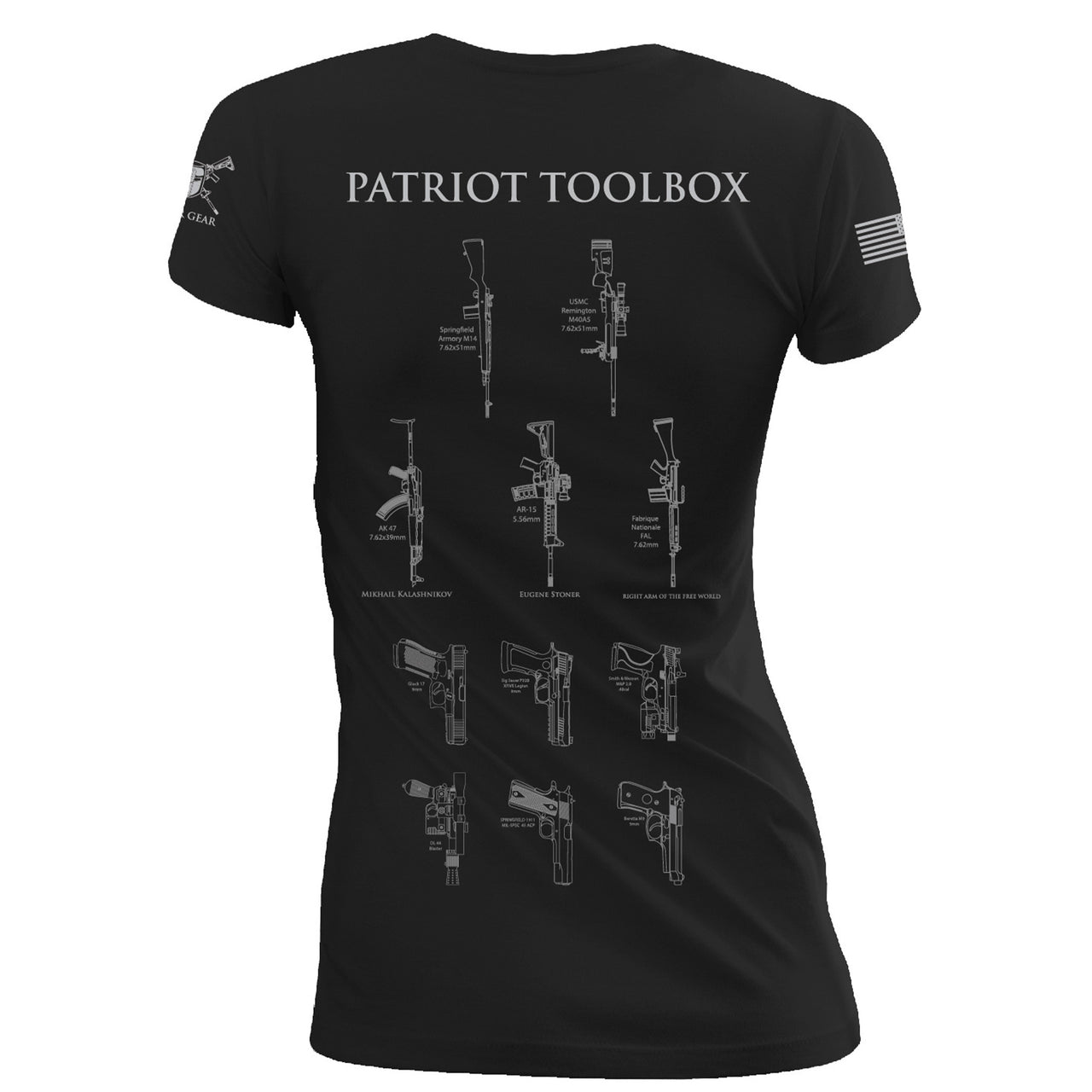Ladies Patriot Toolbox Collection V-Neck T shirt