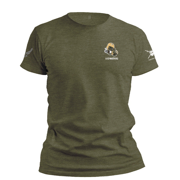 USAF Warthog A-10 Squadron T-Shirt - Black, Men's Sizes S-3XL