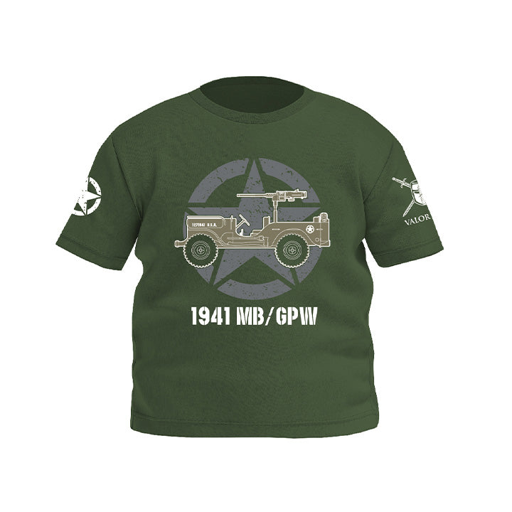 1941 Willys Jeep Kids T-shirt